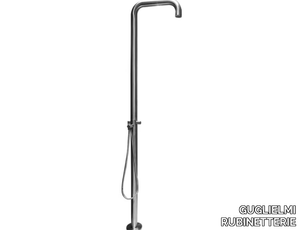 NOVO INOX - Stainless steel outdoor shower with hand shower _ GUGLIELMI RUBINETTERIE