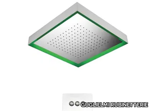 WATER THERAPY - LED square stainless steel overhead shower _ GUGLIELMI RUBINETTERIE