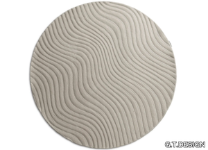 FLUID ONDA CORDA Ø 240 CM - Wool and nylon round rug _ G.T.DESIGN