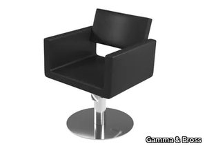 U-SHAPE SUPERSILVER BLACK - Hairdresser chair _ Gamma & Bross