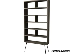 TWIST - Double-sided wooden retail display unit with horizontal panels _ Gamma & Bross