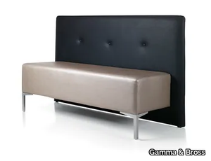 BUBU 2 - Eco-leather bench seating with back _ Gamma & Bross