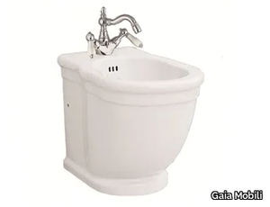 CAPRI - Back to wall Floor mounted ceramic bidet _ Gaia Mobili