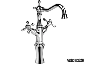 CHOPIN - High countertop steel washbasin mixer _ Gaia Mobili