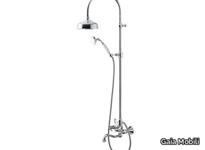 JULIA - Wall-mounted steel bathtub set with hand shower _ Gaia Mobili