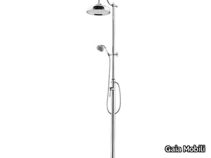 CANTERBURY - Floor standing steel shower panel with hand shower _ Gaia Mobili