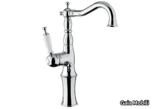 CANTERBURY - High countertop single handle steel washbasin mixer _ Gaia Mobili