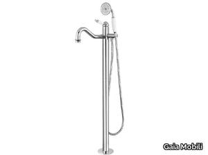 CANTERBURY - Floor standing single handle steel bathtub set with hand shower _ Gaia Mobili