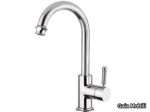 OLYMPIA - Countertop single handle steel washbasin tap _ Gaia Mobili