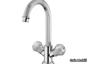 OLYMPIA - Countertop 1 hole steel washbasin tap _ Gaia Mobili