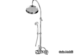 PHOENIX - Wall-mounted steel shower panel with hand shower _ Gaia Mobili