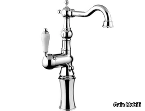 PHOENIX - High countertop single handle steel washbasin tap _ Gaia Mobili