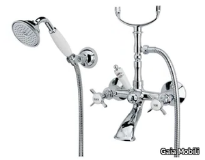 PRINCETON - Wall-mounted steel bathtub set with hand shower _ Gaia Mobili