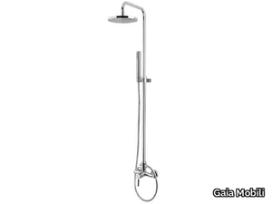 TOKYO - Wall-mounted steel shower panel with hand shower _ Gaia Mobili