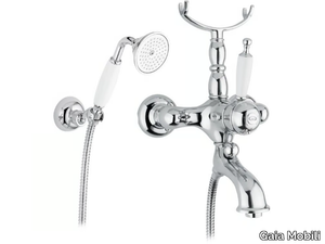 CANTERBURY - Deck mounted external single handle steel bathtub tap _ Gaia Mobili