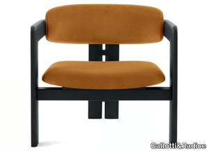 0417 - Upholstered velvet easy chair with armrests _ Gallotti&Radice