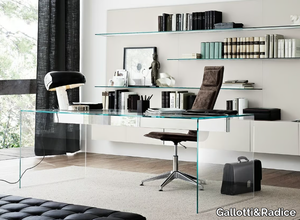 AIR DESK - Rectangular crystal writing desk _ Gallotti&Radice