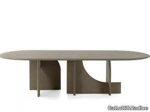 SELCE - T - Oval natural stone table _ Gallotti&Radice