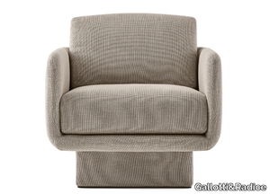 LILAS - Upholstered fabric easy chair with armrests _ Gallotti&Radice