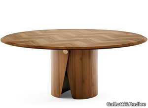 MANTO - Round wooden table _ Gallotti&Radice