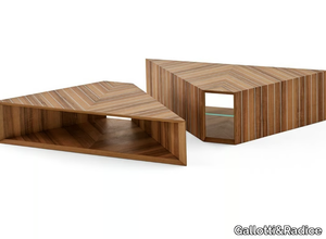 PRISM - Walnut coffee table _ Gallotti&Radice