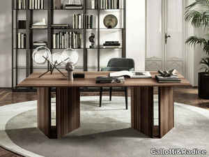 PRISM - Rectangular rosewood writing desk _ Gallotti&Radice