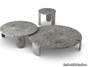 CLEMO - Round marble coffee table _ Gallotti&Radice