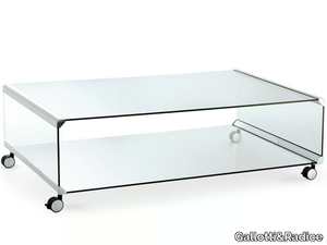 GEORGE 2 - Crystal coffee table with castors _ Gallotti&Radice