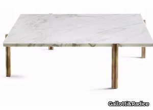 TWELVE - Low square marble coffee table _ Gallotti&Radice