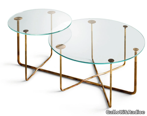 CONNECTION - Round crystal coffee table _ Gallotti&Radice