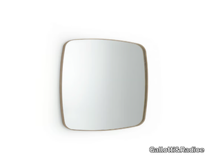 SOFT - Square wall-mounted framed mirror _ Gallotti&Radice