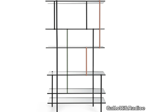 DRIZZLE - Modular aluminium bookcase _ Gallotti&Radice