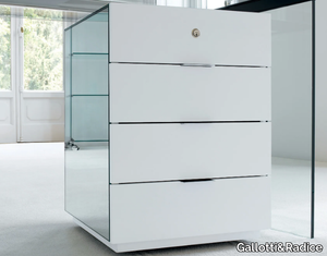 PRESIDENT - Beech office drawer unit with castors _ Gallotti&Radice