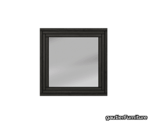 Addict square herringbone frame mirror