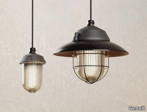 GLOBO GRAPHITE - Anodized aluminium pendant lamp _ Genuit