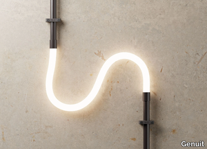 FLEX BLACK - Silicon flexible LED tube anodized aluminium _ Genuit