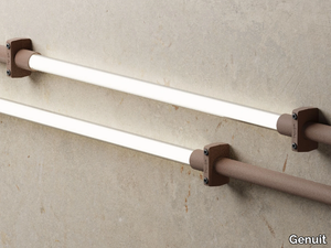 LINE CORTEN - Borosilicate glass tubular LED coated aluminium _ Genuit