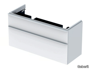 SMYLE SQUARE - Double wall-mounted vanity unit with drawers _ Geberit