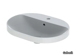 VARIFORM - Inset Vitreous China washbasin with overflow _ Geberit