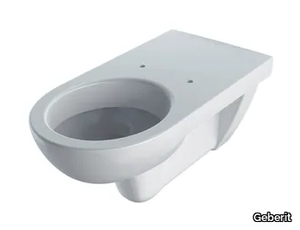 SELNOVA COMFORT - Wall-hung Vitreous China toilet for disabled _ Geberit