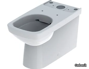 SELNOVA SQUARE - Floor mounted back to wall Vitreous China toilet _ Geberit