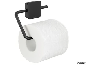 TOPAZ BLACK - Metal toilet roll holder _ Geesa