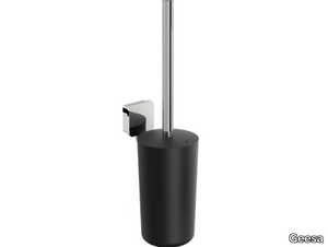 TOPAZ CHROME - Wall-mounted metal toilet brush _ Geesa