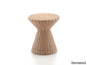 BOLLA 12 - Woven wicker stool / coffee table _ Gervasoni