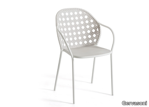 BRISE 24 - Stainless steel garden chair with armrests _ Gervasoni