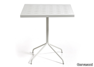 BRISE 38 - Square perforated metal garden table _ Gervasoni