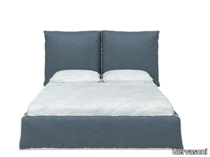 DOUBLE - Bed with removable cover with upholstered headboard _ Gervasoni