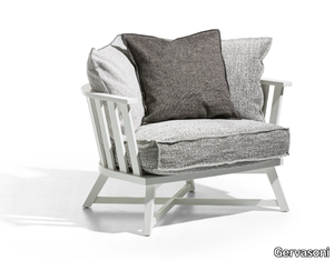 GRAY 07 - Fabric armchair with armrests _ Gervasoni