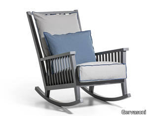 GRAY 09 - Rocking armchair with armrests _ Gervasoni