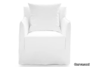 GHOST 05 - Armchair with removable cover with armrests _ Gervasoni